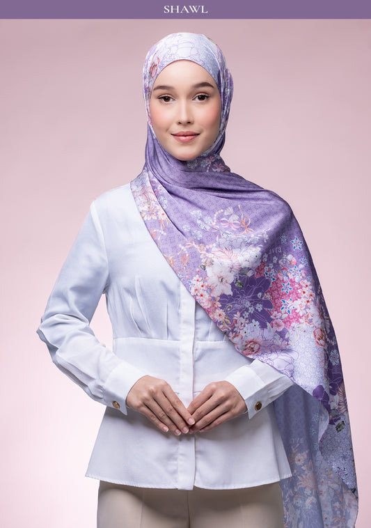 [SHAWL] Meadow in Amethyst