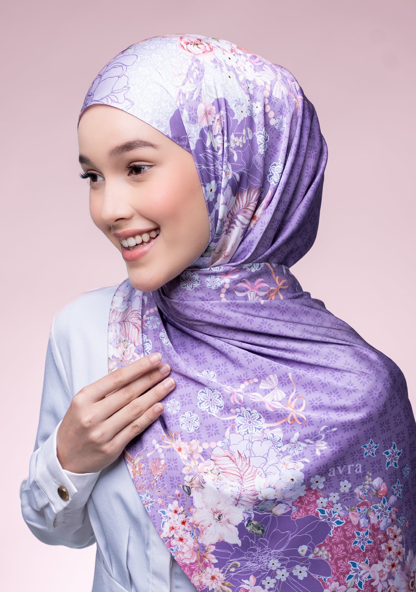[SHAWL] Meadow in Amethyst