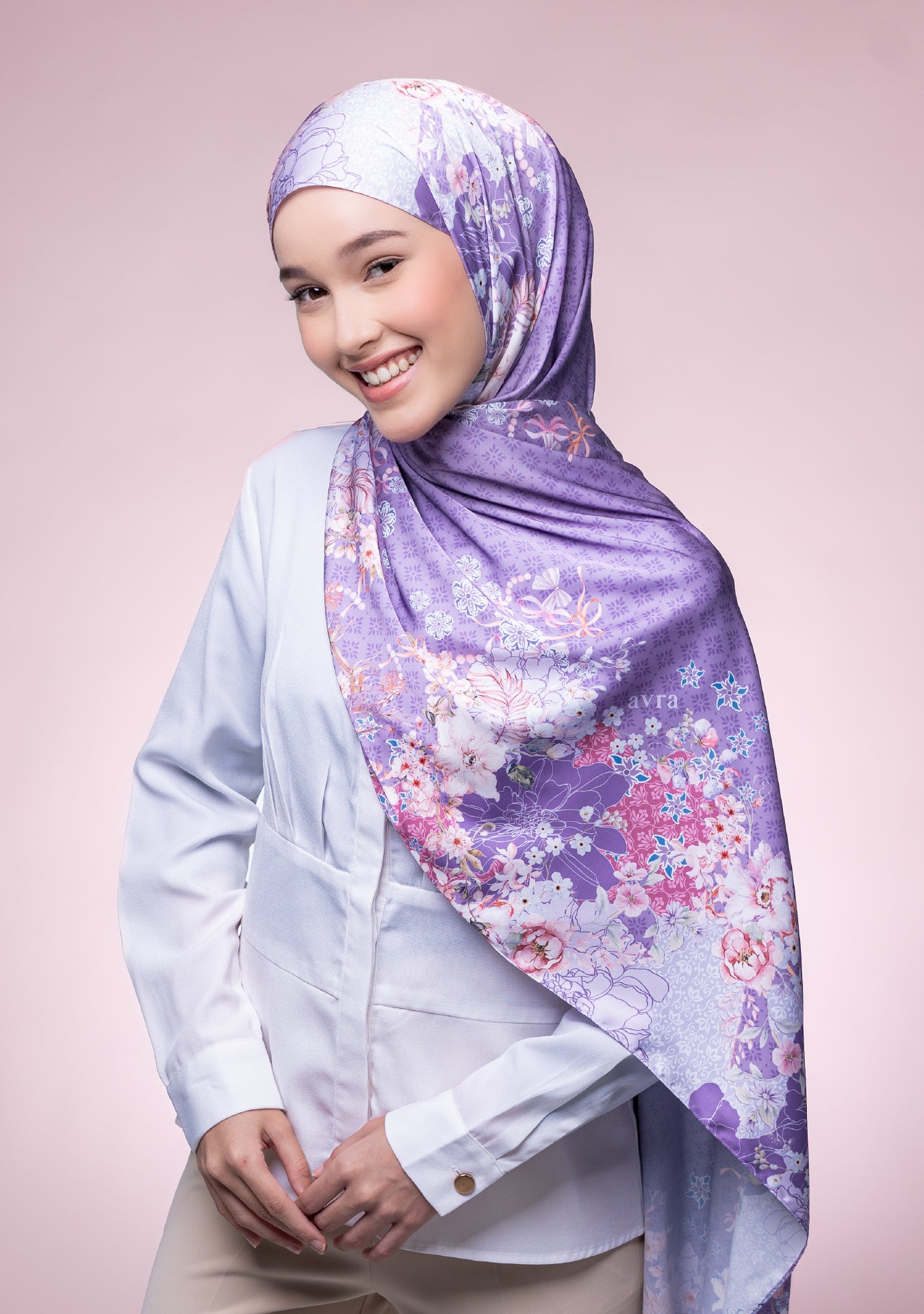 [SHAWL] Meadow in Amethyst